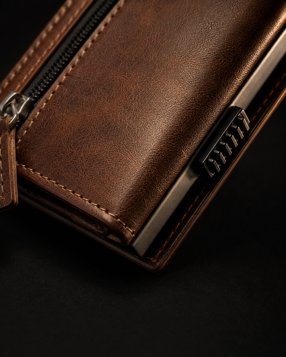 Defender RFID Protected Wallet Cardholder - Brown